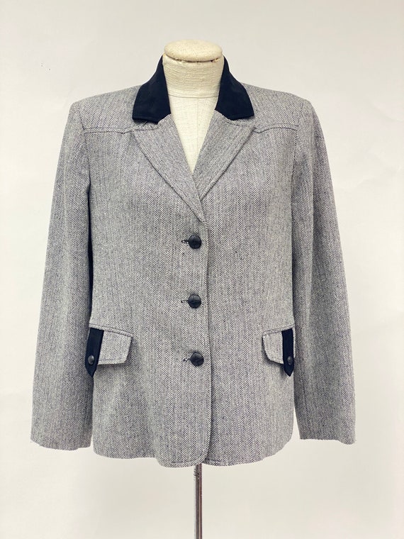 Vintage 1990's Herringbone Jacket - image 2