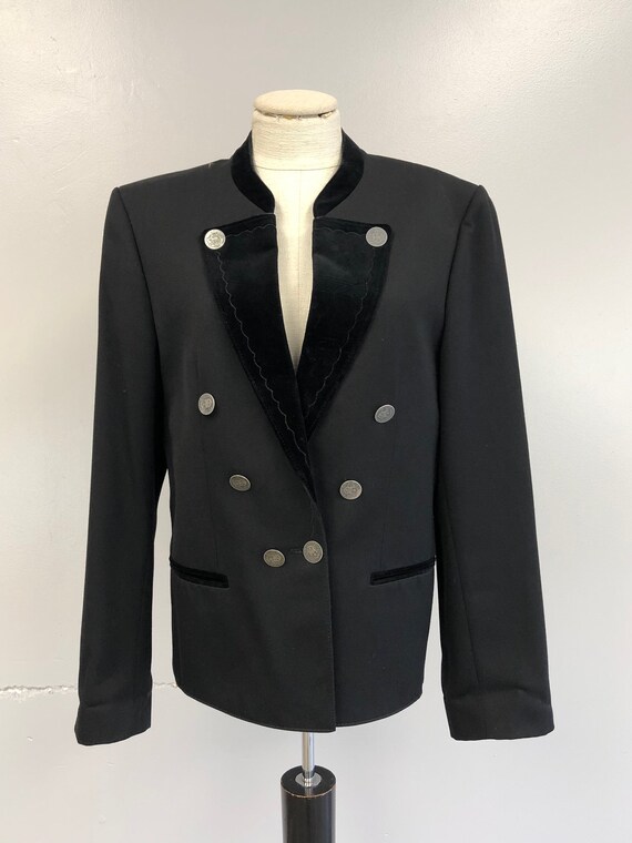 Wool Bavarian Jacket with Velvet Collar