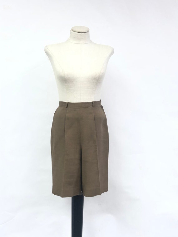 Vintage 1960's High Waisted Bermuda Shorts - image 1