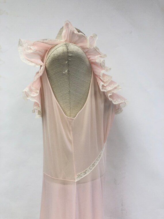 Vintage 1940's Sheer Night Gown - image 6