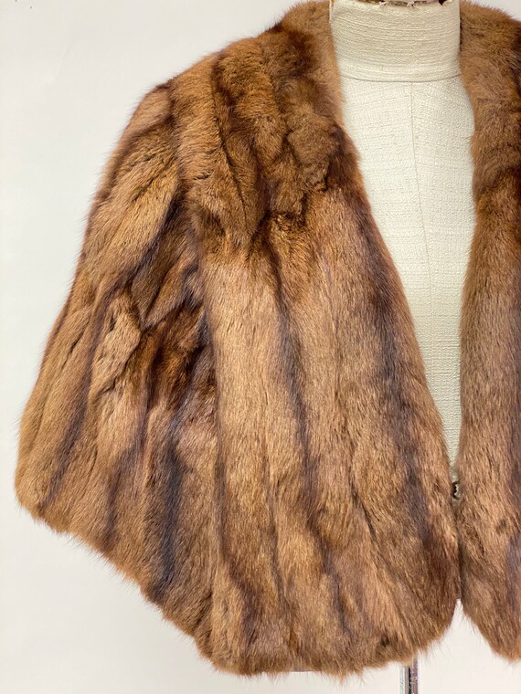 Vintage 1960's Fur Capelet - image 2