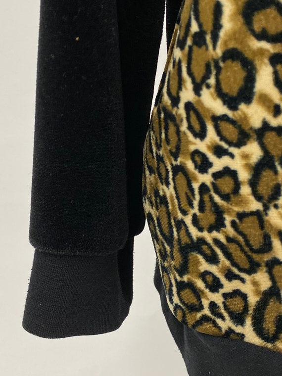 Vintage 1980's Anthony Richards Velour Cheetah Pr… - image 5