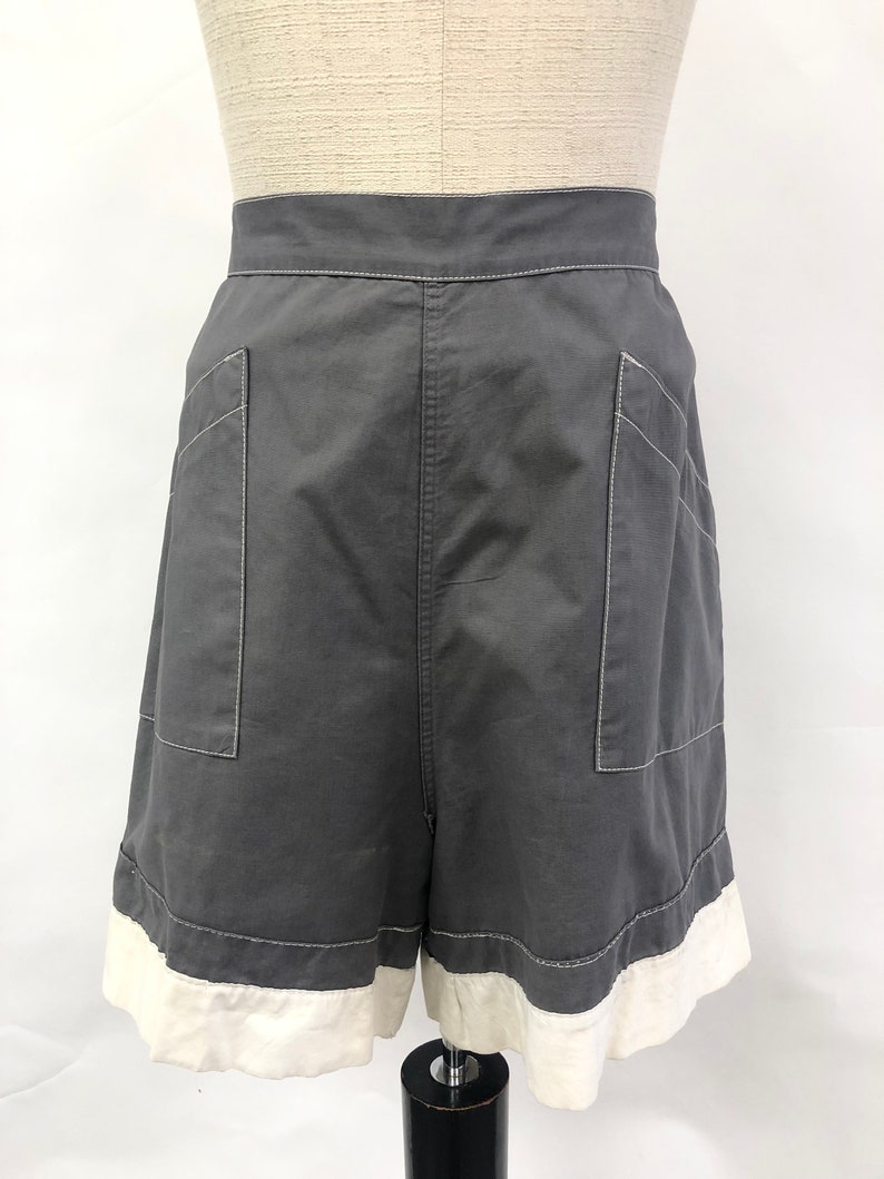 Vintage 1950's Grey Shorts image 8