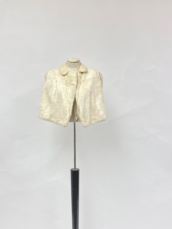 Vintage 1930's Ermine Capelet