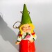 Vintage Uniboek gnome ornament, vintage tomte ornament