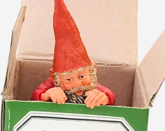 RARE collectible David the Gnome series figurine, Kabouter, Swedish tomte, Christmas gnome