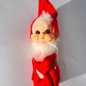 Antique knee hugger elf, elf ornament, vintage elves, antique made in Japan elf, knee hugger made in Japan elf