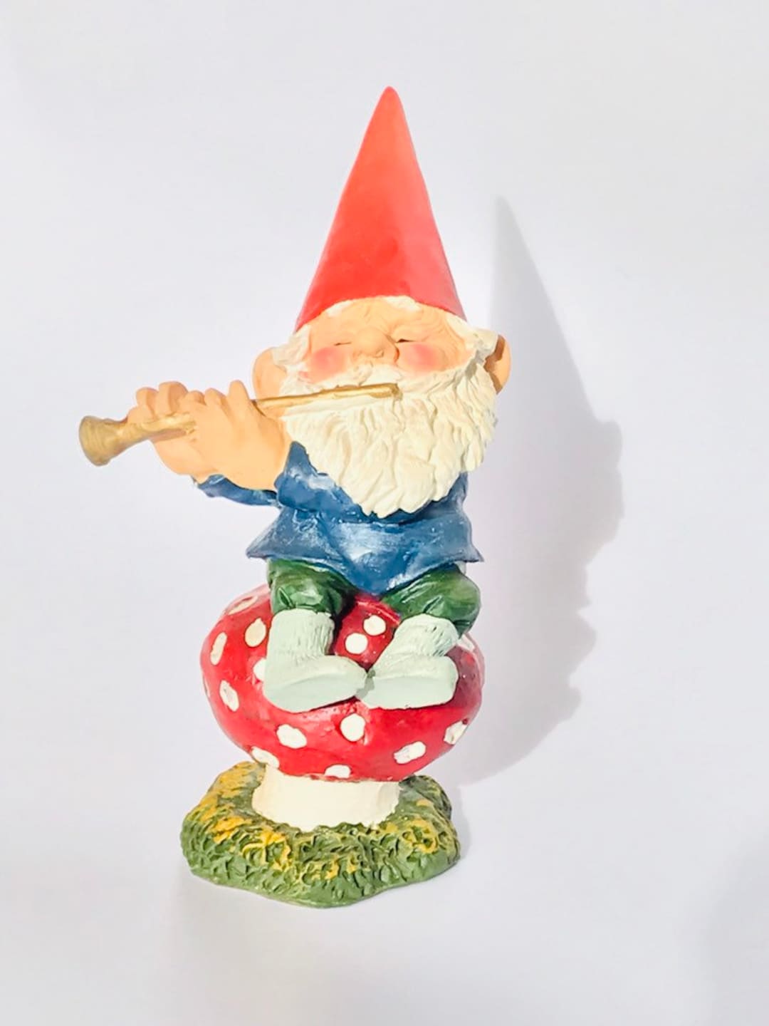 RIEN POORTVLIET ドマン 森の妖精小人笛吹きGnomy 置物 RIEN