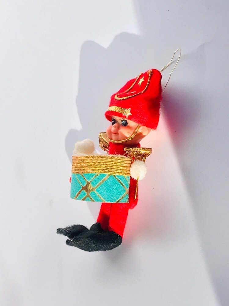 アンティーク ニー ハガー エルフ、エルフの飾り、ヴィンテージ エルフ