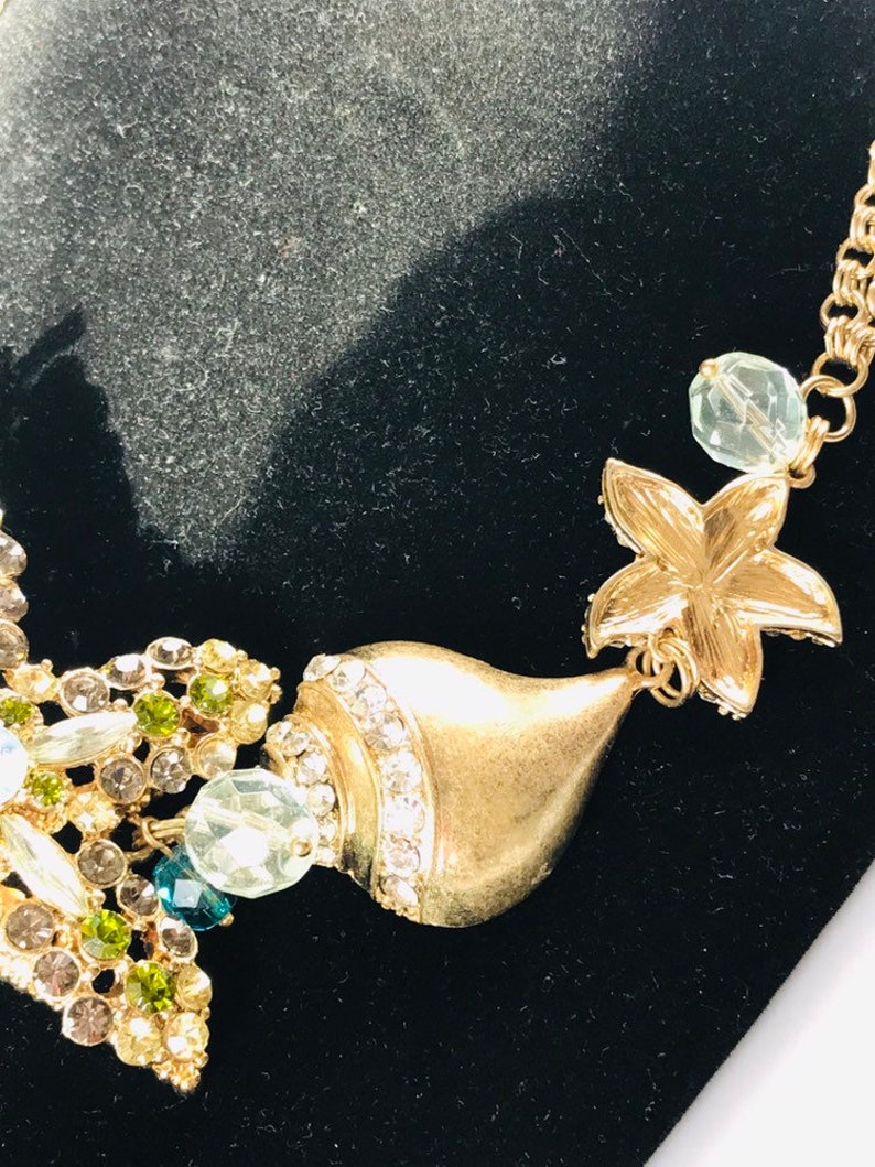 bejeweled mermaid necklace Mermaid statement bib necklace