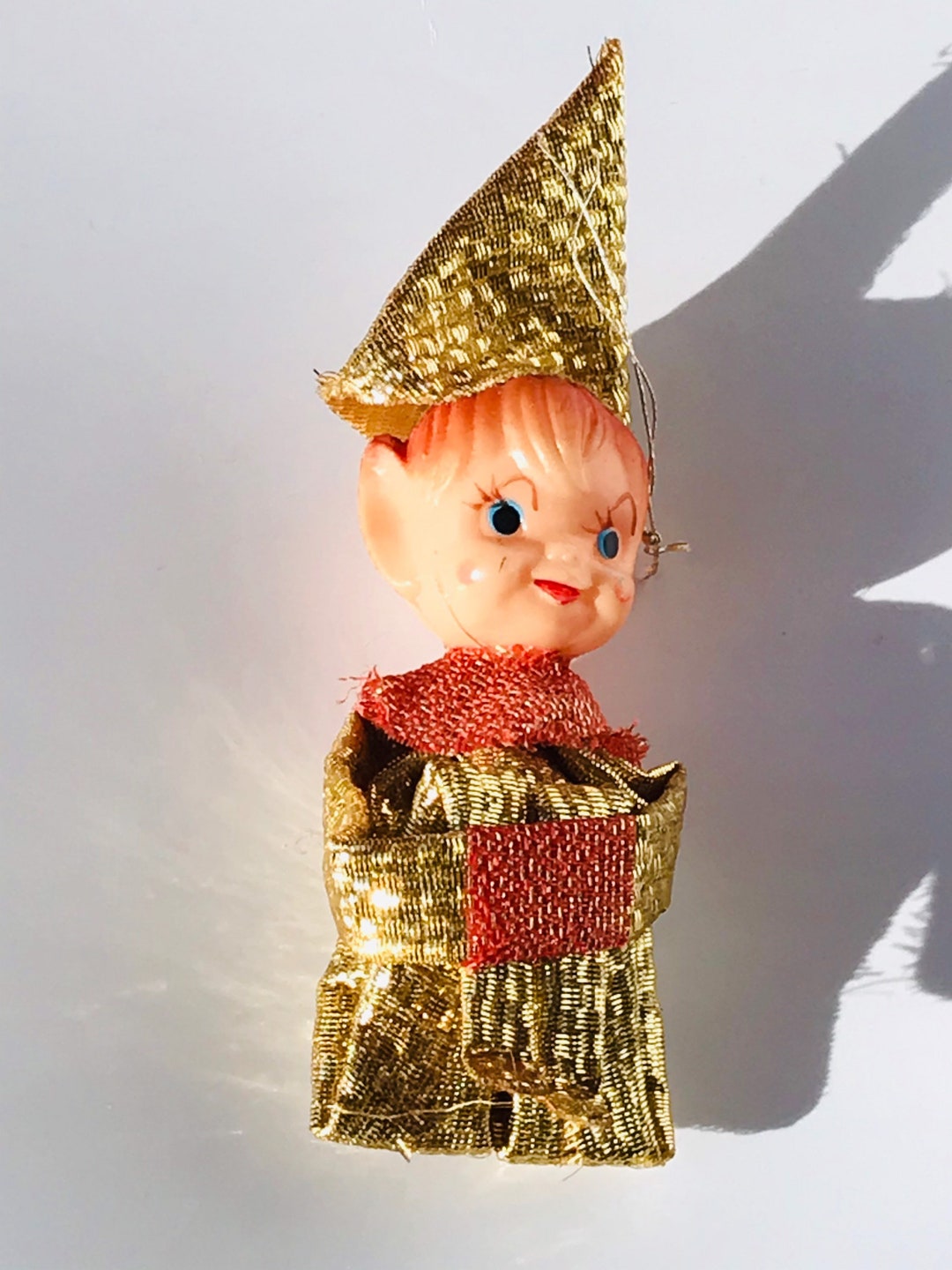 1960年代ヴィンテージクリスマスエルフ人形ニーハガーエルフで約20cm