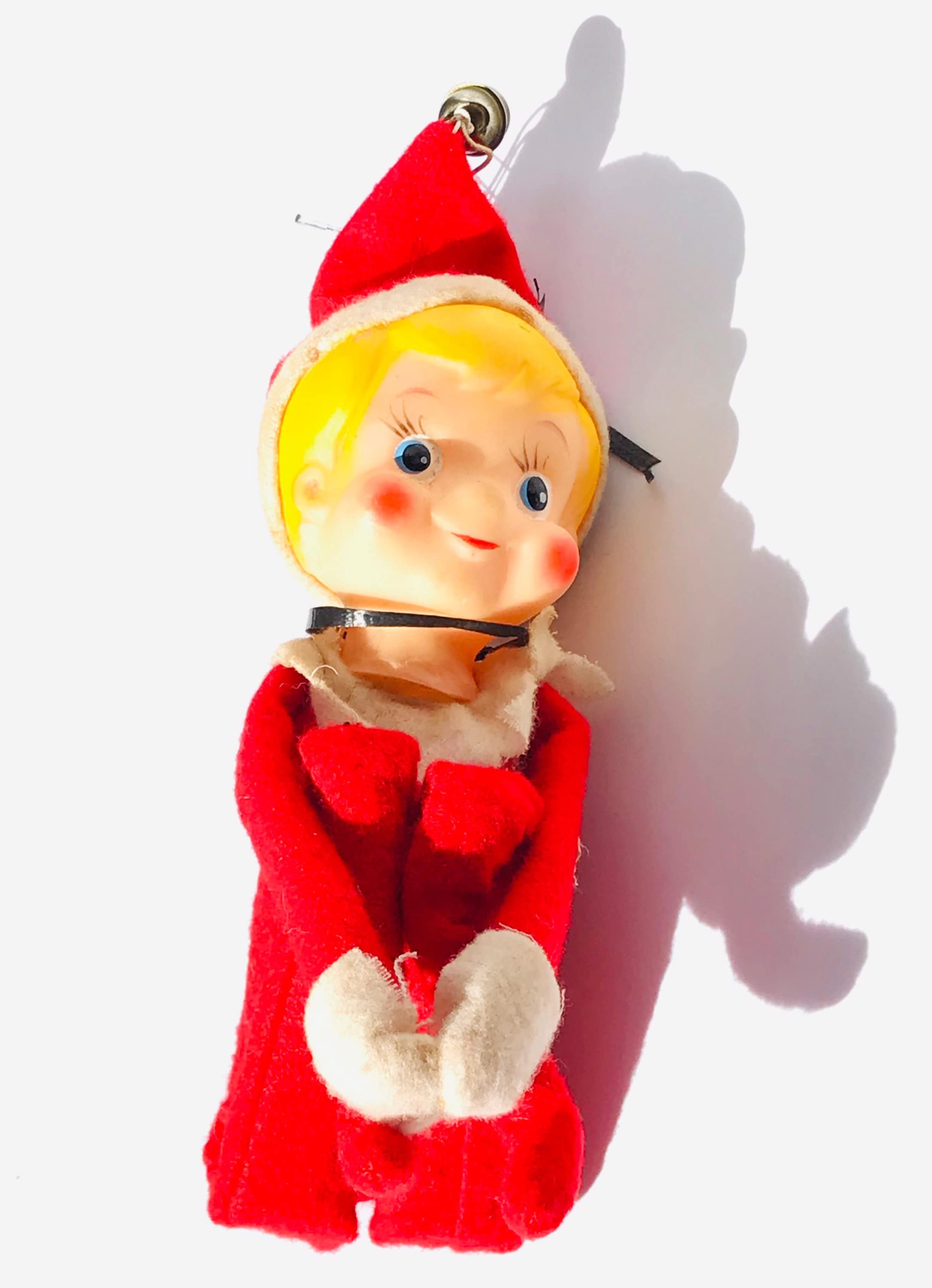 アンティーク ニー ハガー エルフ、エルフの飾り、ヴィンテージ エルフ