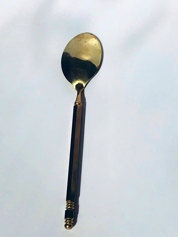 Vintage cloisonne roses floral tea spoon from the 198… Gem