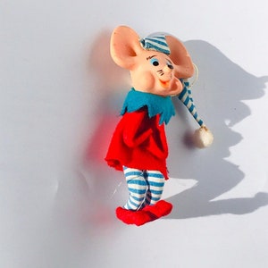 Antique knee hugger elf, elf ornament, vintage elves, antique made in Japan elf, knee hugger made in Japan elf