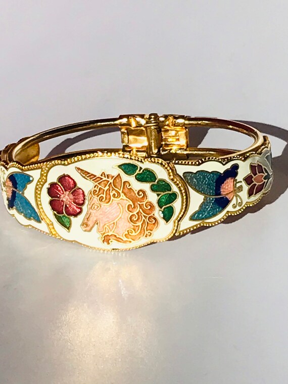 Very rare vintage Unicorn cuff bracelet, vintage unic… Gem