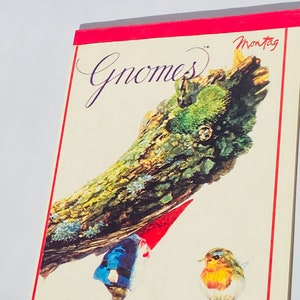 VERY RARE vintage collectors stationary notepad by Rien Poortvliet and Unieboek, Kabouter, David the Gnome, Swedish Tomte