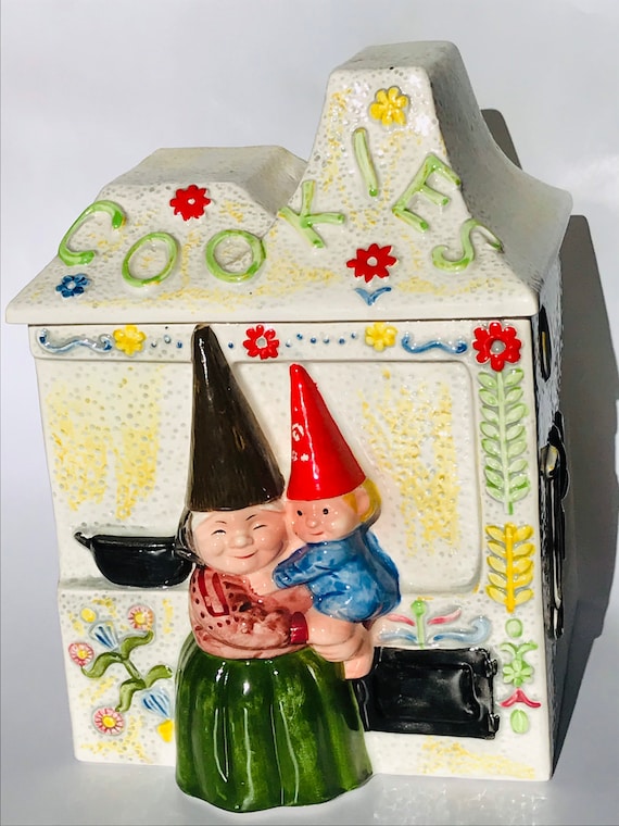 VERY RARE Vintage Unieboek Cookie Jar, Vintage Collectors Unieboek