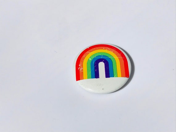 Very rare vintage rainbow pin, vintage 1980’s jew… - image 1