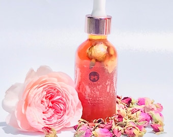 LIMITED EDITION Heart Alchemy Elixir, homegrown organic roses, white and pink lotus, blessed waters, crystal and flower essences...