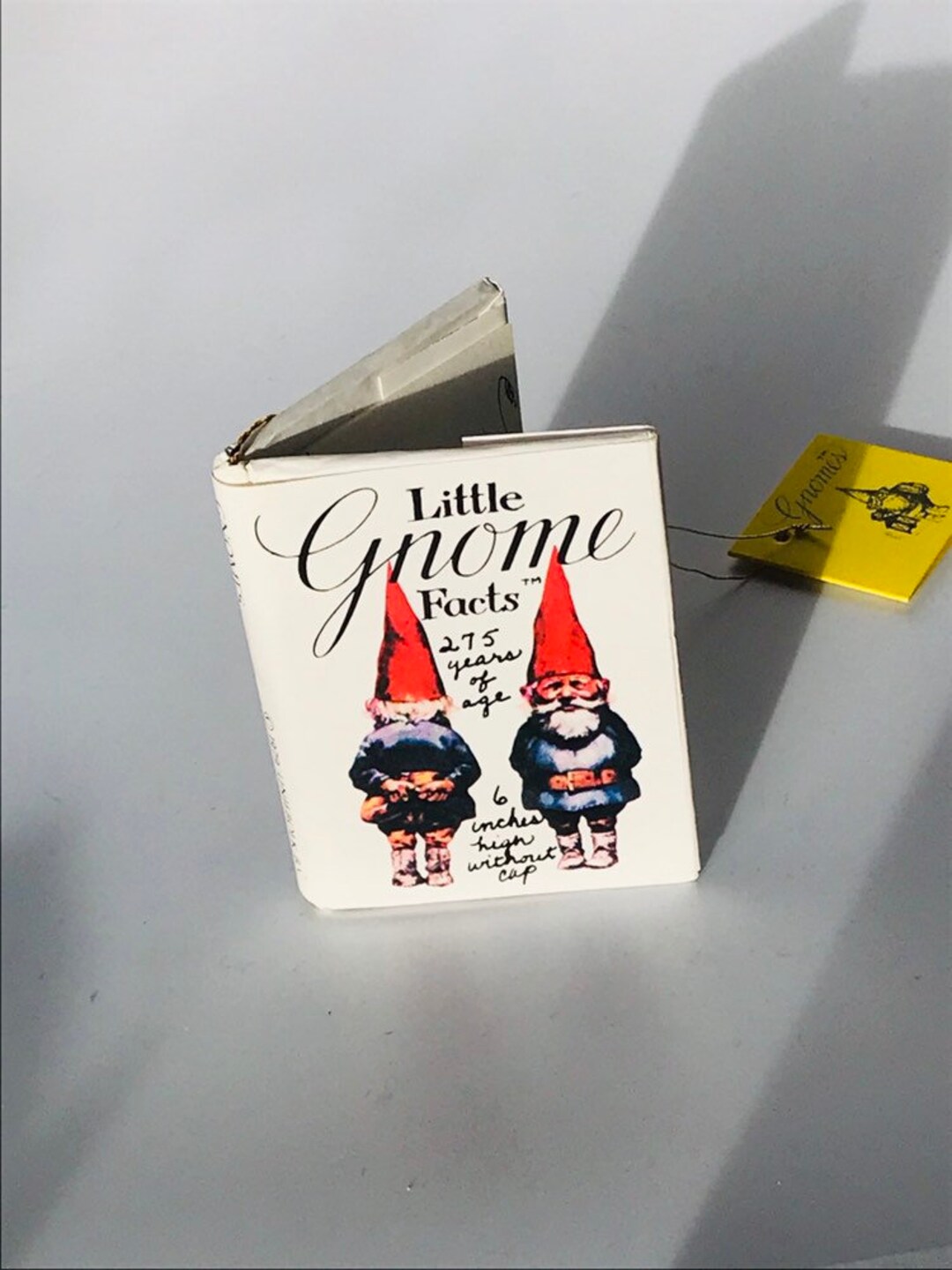 Very Rare Vintage Mini Gnome Book Ornament, Rare Vintage Uniboek Gnome