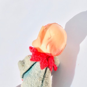 Antique knee hugger elf, elf ornament, vintage elves, antique made in Japan elf, knee hugger made in Japan elf