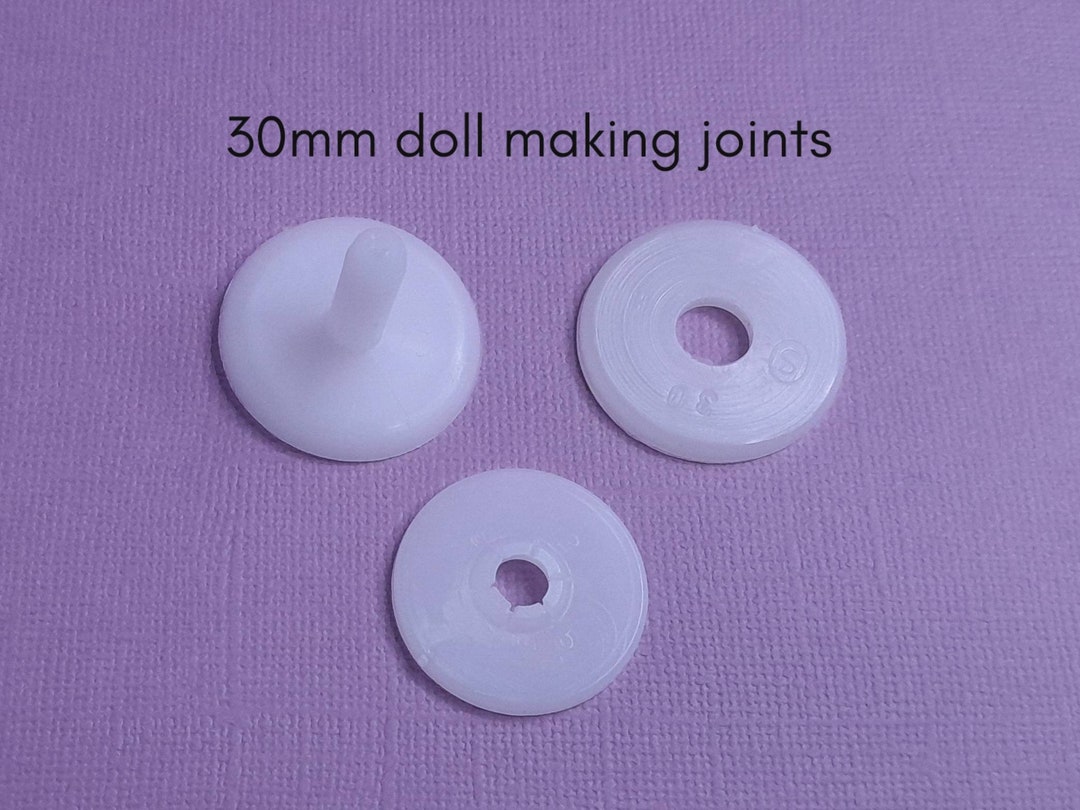 30mm Toy Making Joints in 4, 5, 6 or 8 Sets, Doll Making, Amigurumi