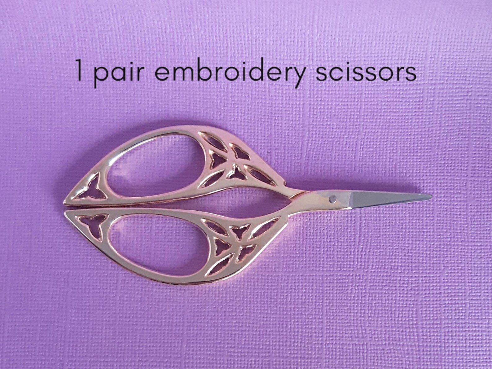 Embroidery scissors gold tone craft scissors yarn snips Etsy