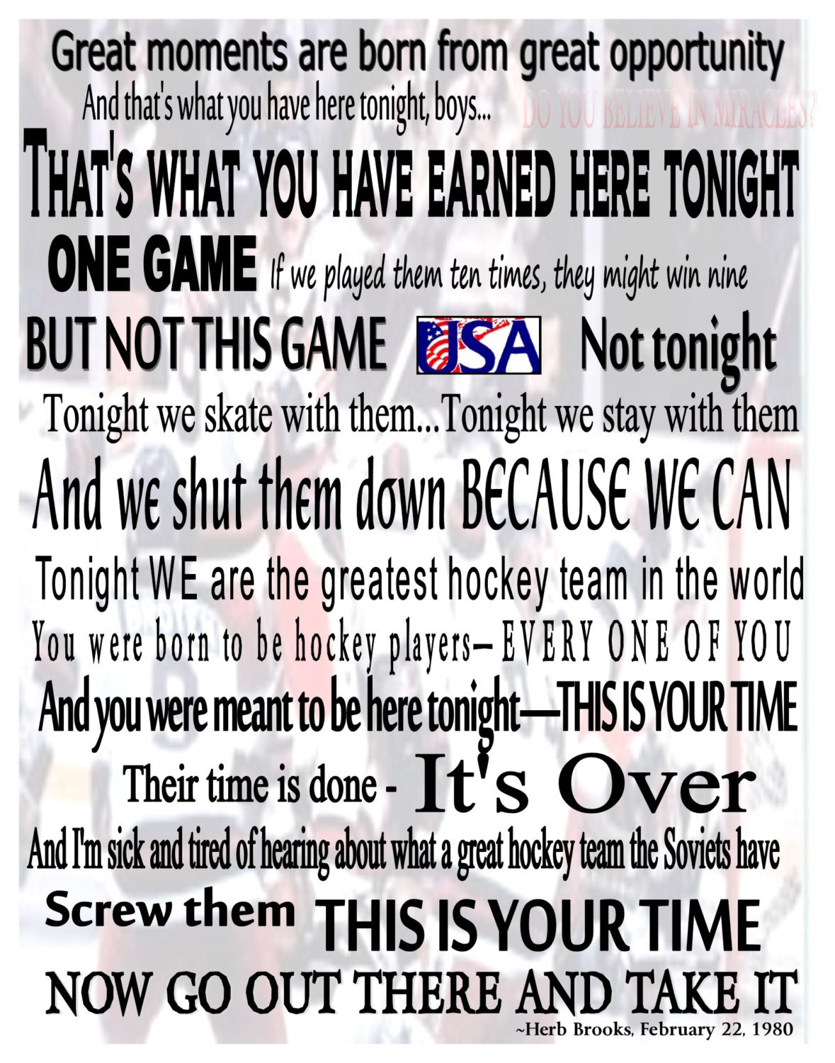 Herb Brooks Quote - Etsy Singapore, image size:1179x1500