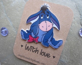 Needle Minder Magnetic - Eeyore - Cross Stitch / Sewing / Embroidery - Needle Keeper - Needleminder - Winnie the Pooh - Christmas Gift