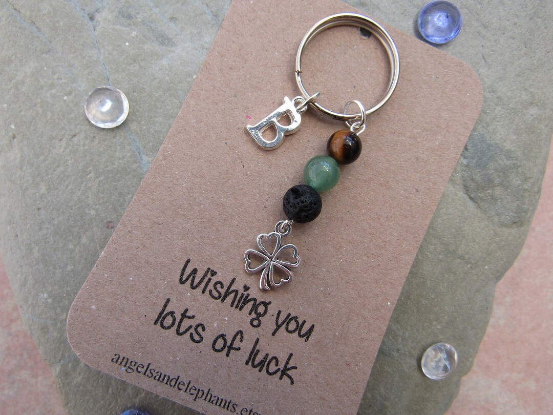 Good Luck Keyring - Good Luck Diffuser Keyring, Four Leaf Clover ...