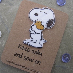 Needle Minder Magnetic, Snoopy, Cross Stitch / Sewing / Embroidery, Needle Keeper, Snoopy Needleminder, Gifts For Sewers, Sewing Gifts image 1