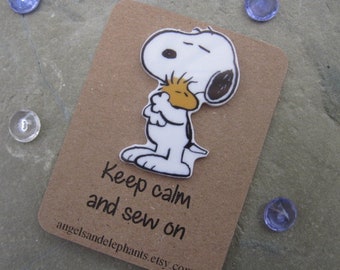 Needle Minder Magnetic, Snoopy, Cross Stitch / Sewing / Embroidery, Needle Keeper, Snoopy Needleminder, Gifts For Sewers, Sewing Gifts