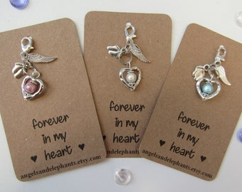 Baby Memorial Gift Charm, Baby Loss / Miscarriage / Memory Box, Keepsake, Heart