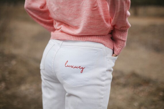 etsy embroidered jeans