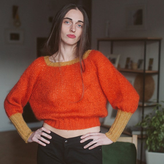 cropped wool jumper