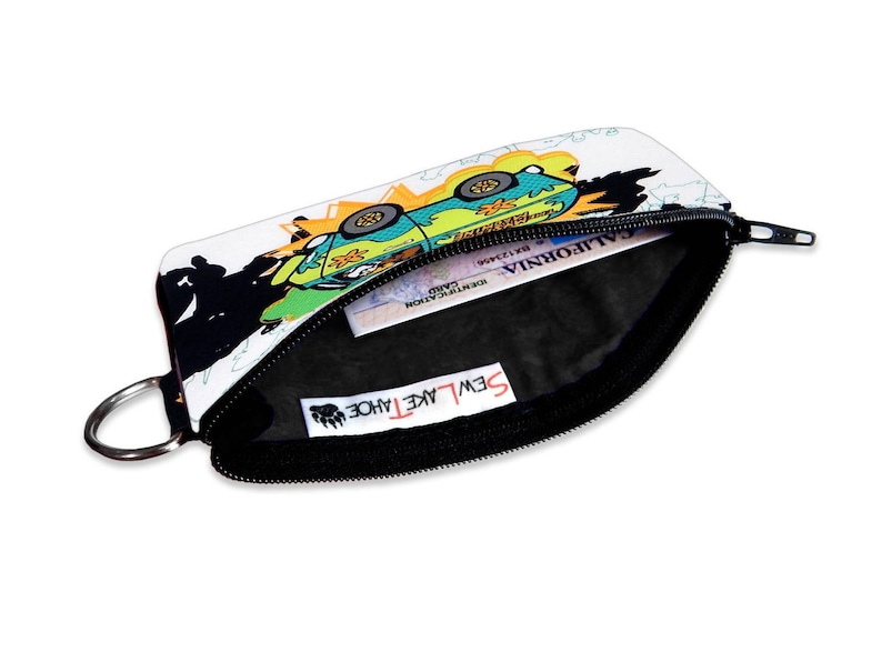 Scooby Doo Mystery Machine Small Wallet Zipper Wallet Coin Pouch Purse Accessory Card Holder Minimalist Coin Purse Wallet ID Wallet Kid