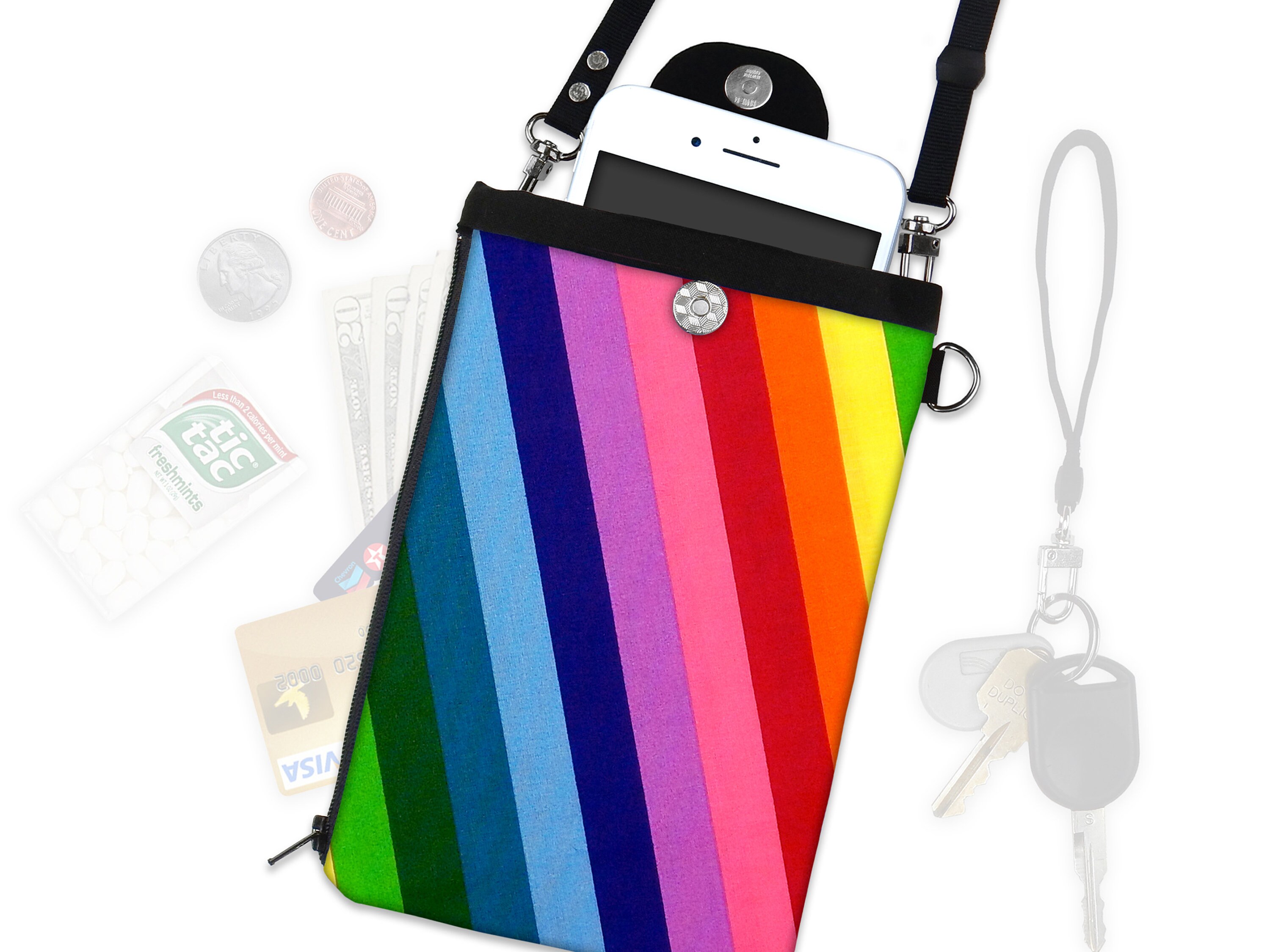 rainbow crossbody bag