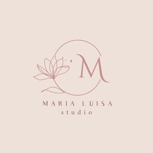 flower Logo Design: Hand-Drawn Bohemian Branding Package
