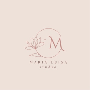 flower Logo Design, Hand-Drawn Bohemian Branding Package