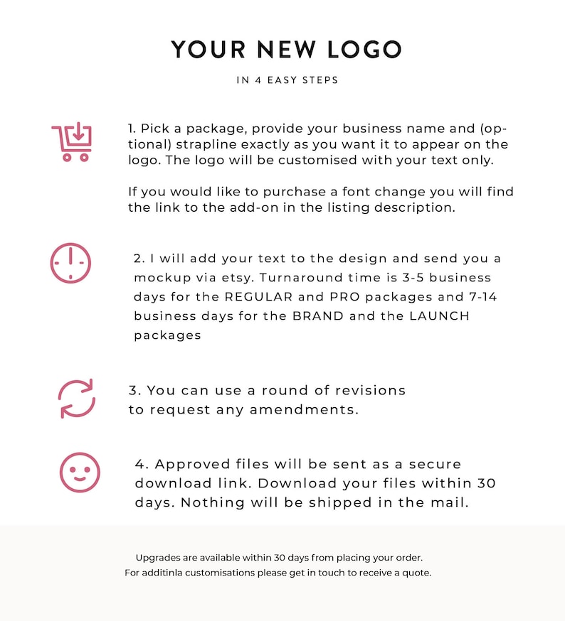 Badge Logo Design Branding Package Premade Graphics Custom Text Clean Monogram Photography Modern Hipster Black White image 3