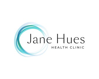 Logo per centro benessere, logo per clinica estetica, design del logo per il benessere, marchio di salute olistica, logo professionale predefinito, logo di bellezza elegante