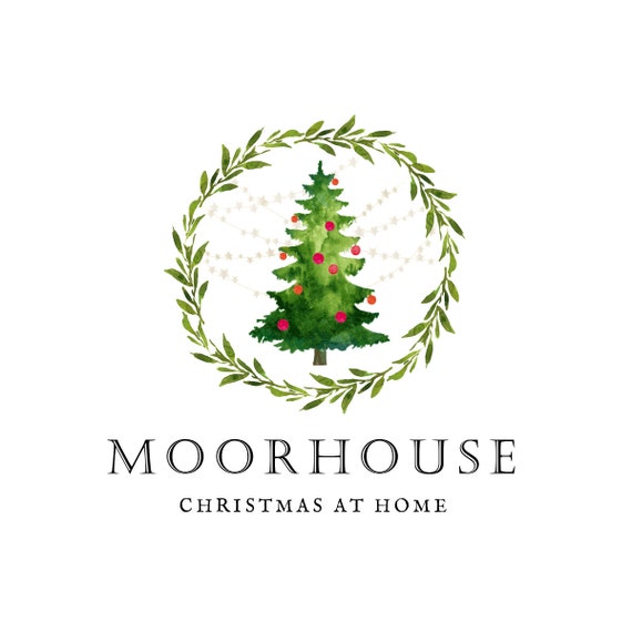 Christmas Tree Logo Design Logo Design Custom Branding Etsy UK