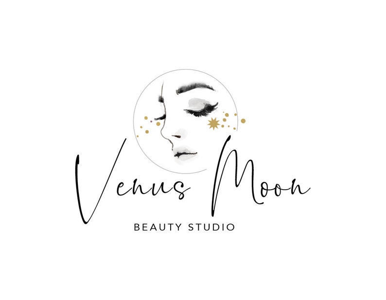 Beauty Logo, Eyelashes Logo, Beautician Logo, Premade Logo, Branding Package, Branding, Logo Design, Beauty, Spa, Lashes, Woman, Face image 1