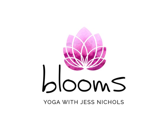 Lotus Logo Design Branding Package Yoga Logo Design Etsy