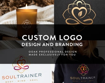 Custom Wellness Logo Design, OOAK Logo made for you. Unique Branding Design for your business. Contact me before purchasing this listing.