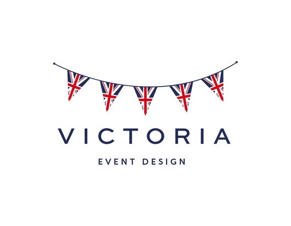 Union Jack Logo Design, UK Logo, British Logo Design, English Logo Design,  Party Logo Design, Flag Logo Design, Bunting Logo - Etsy