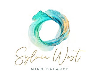 Clinic Branding Logo, Blue Wave Circle, Customised Wellness Design