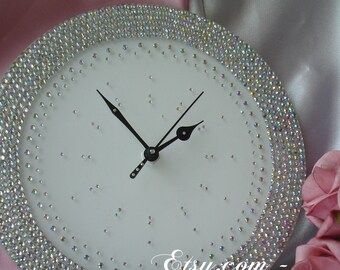 Personalized wall clock for home living room creative. bling wall clock etsy