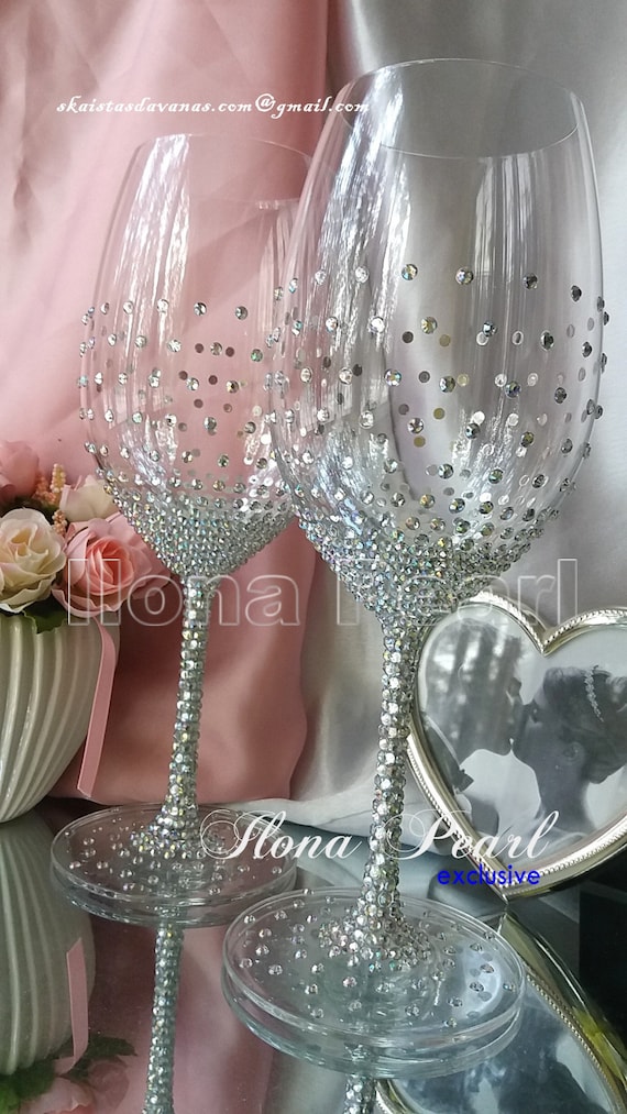 NEW SWAROVSKI Crystalline Toasting Flutes Wedding Champagne