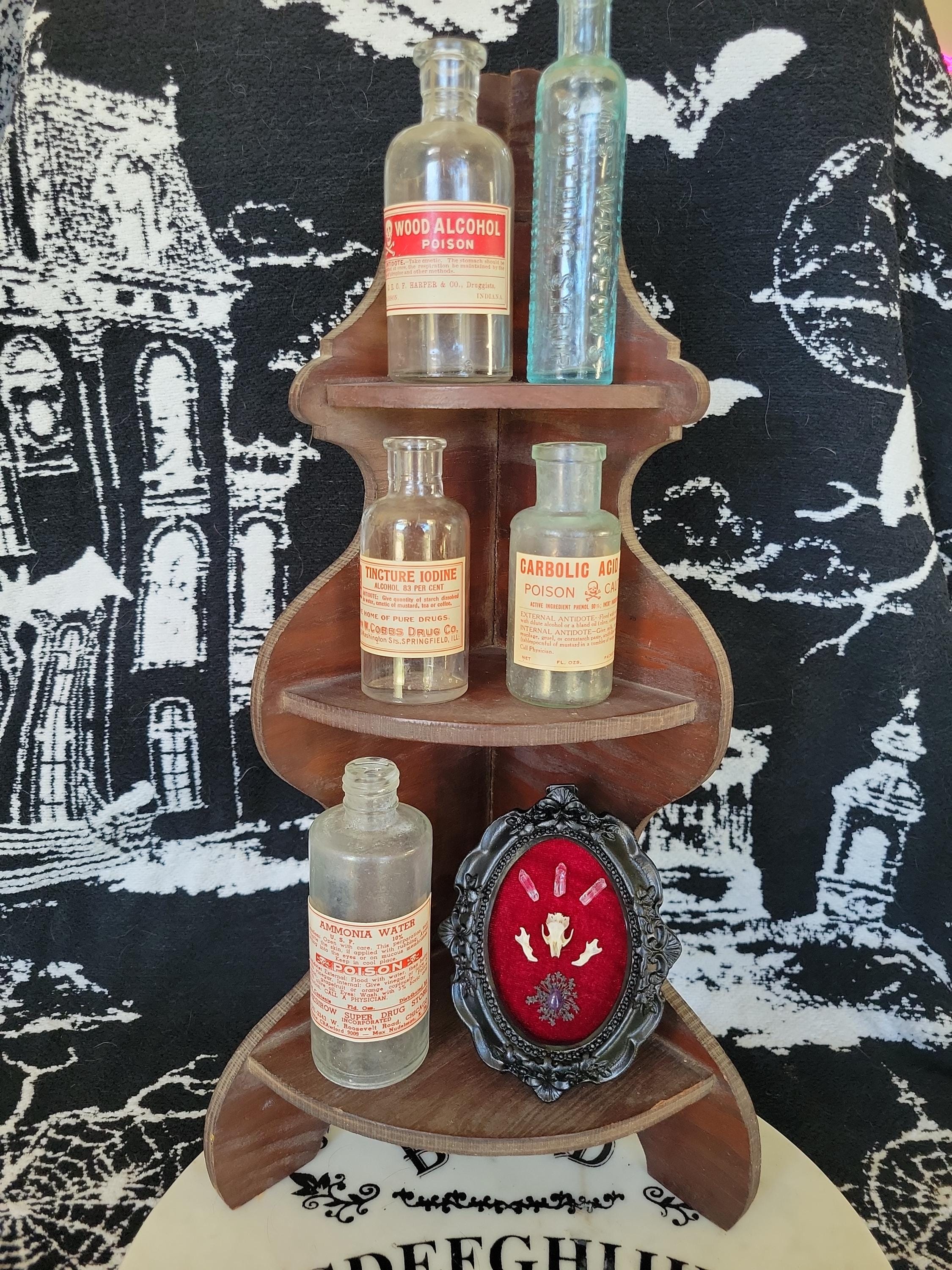 Real Poison Label on Old Bottle Antique Medical Oddities and 